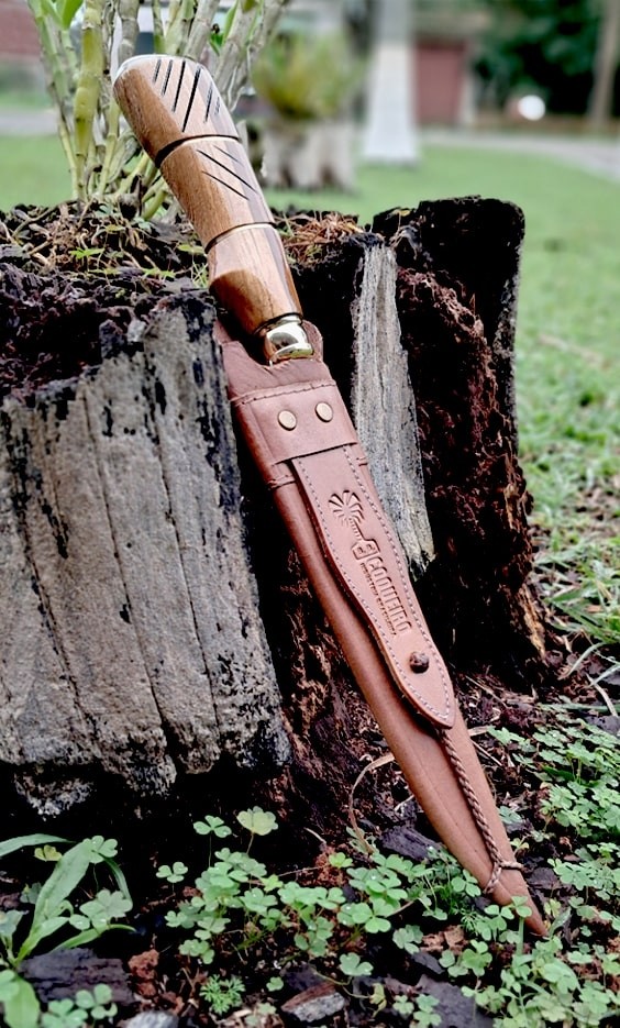 Faca Inox com cabo de madeira de 10" - REF: IMD 10