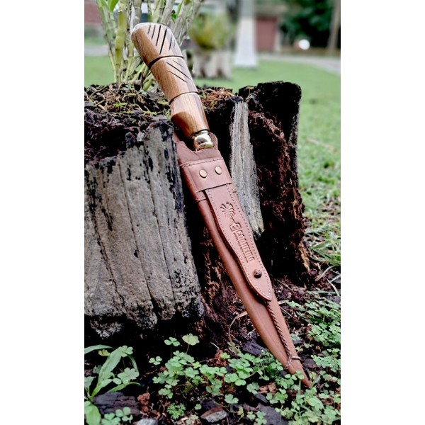 Faca Inox com cabo de madeira de 10" - REF: IMD 10