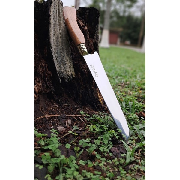 Faca inox cabo curvado 9" com bainha - Ref: 209 FBI
