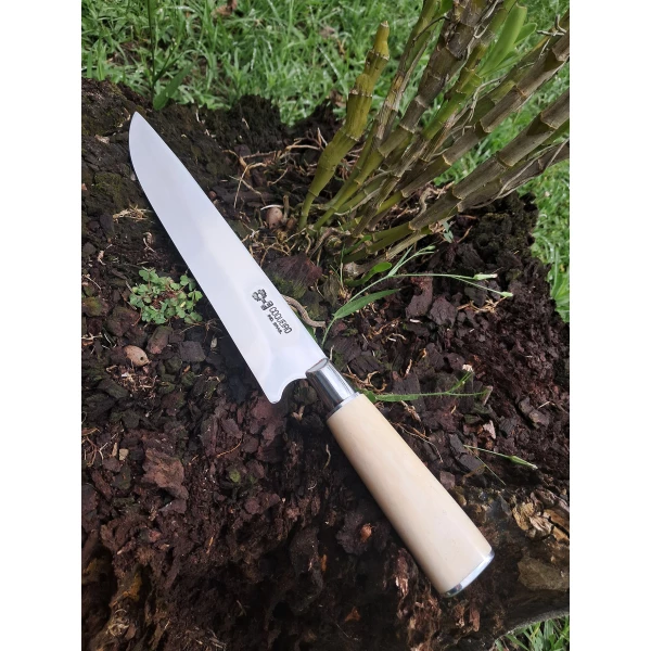 Faca inox com cabo de osso de 7" - Ref: 207 IO