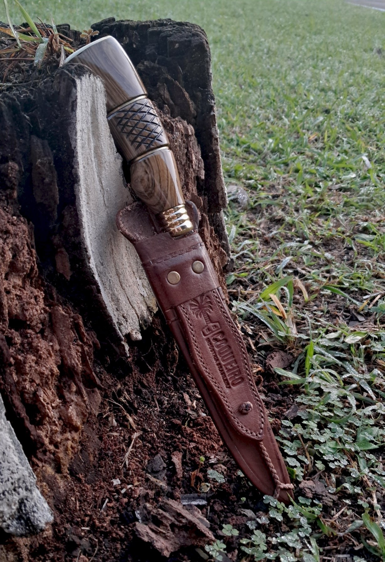 Faca Inox com cabo de madeira - REF: IMD 08