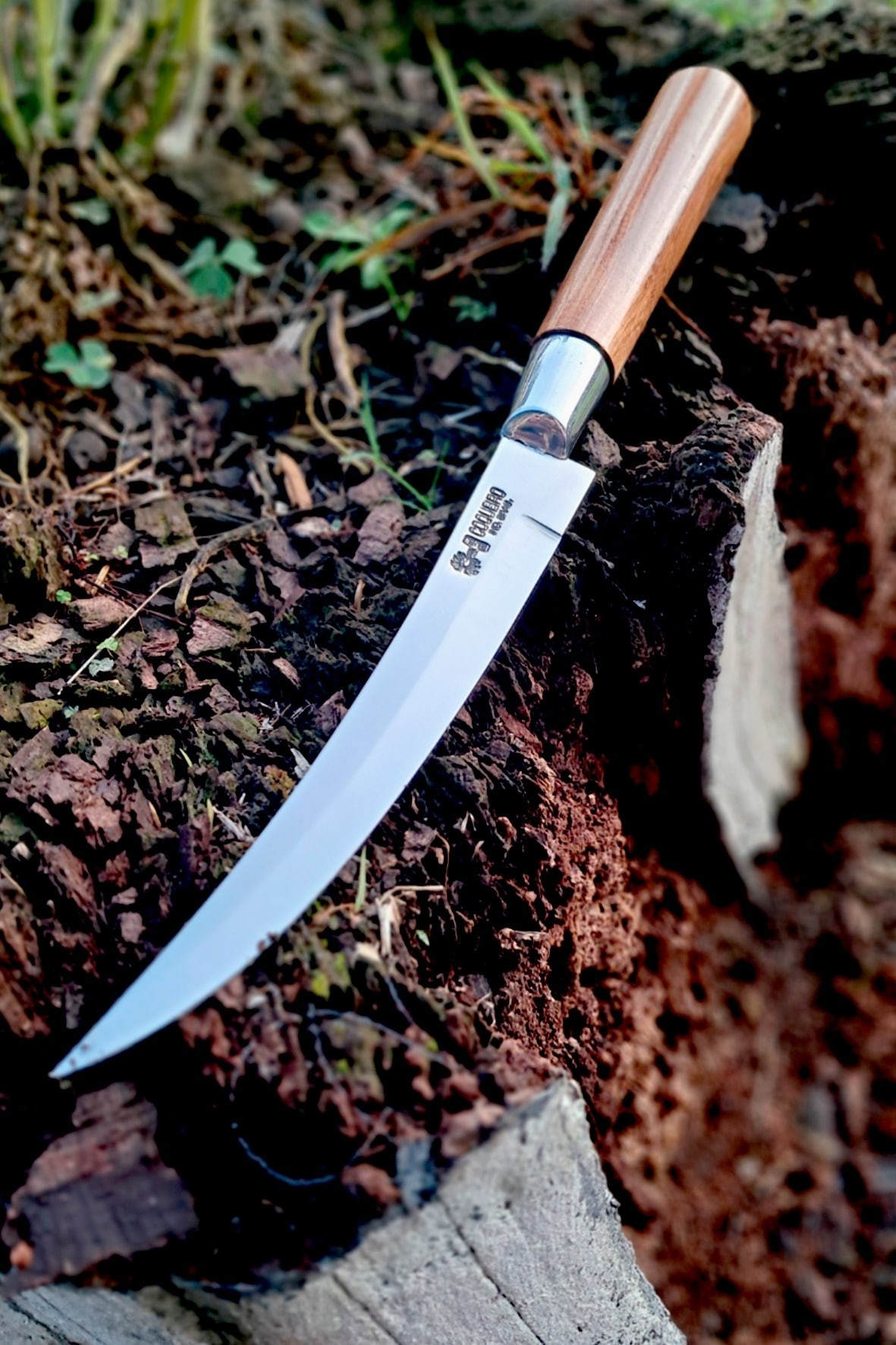 Faca desossadeira de inox com cabo de madeira 6,5" - Ref: 29 IR