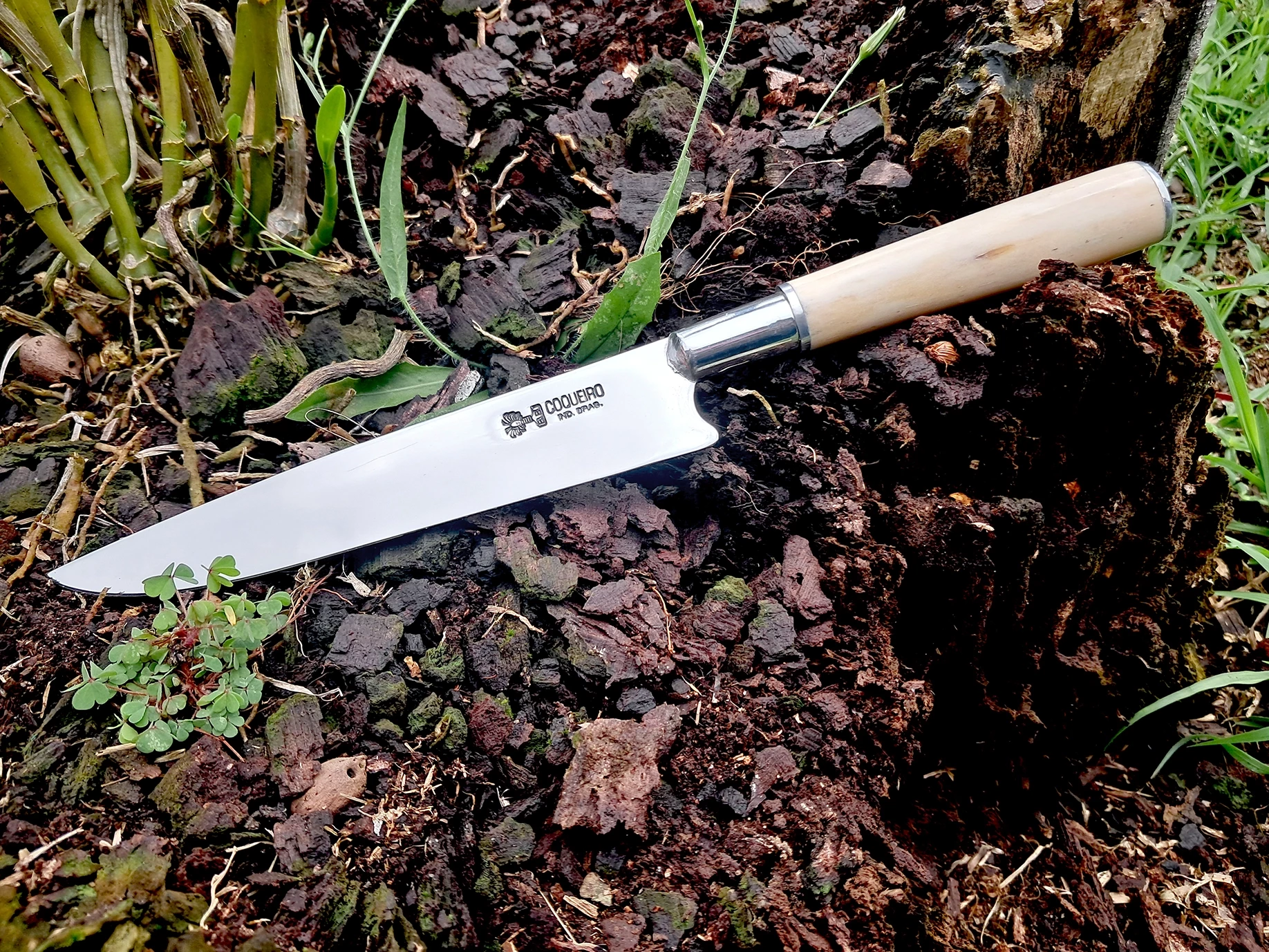 Faca inox com cabo de osso de 6" - Ref: 206 IO