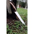 Faca inox cabo curvado 8" com bainha - Ref: 208 FBI