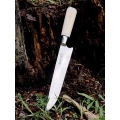 Faca inox com cabo de osso de 7" e bainha - Ref: 207 IOB